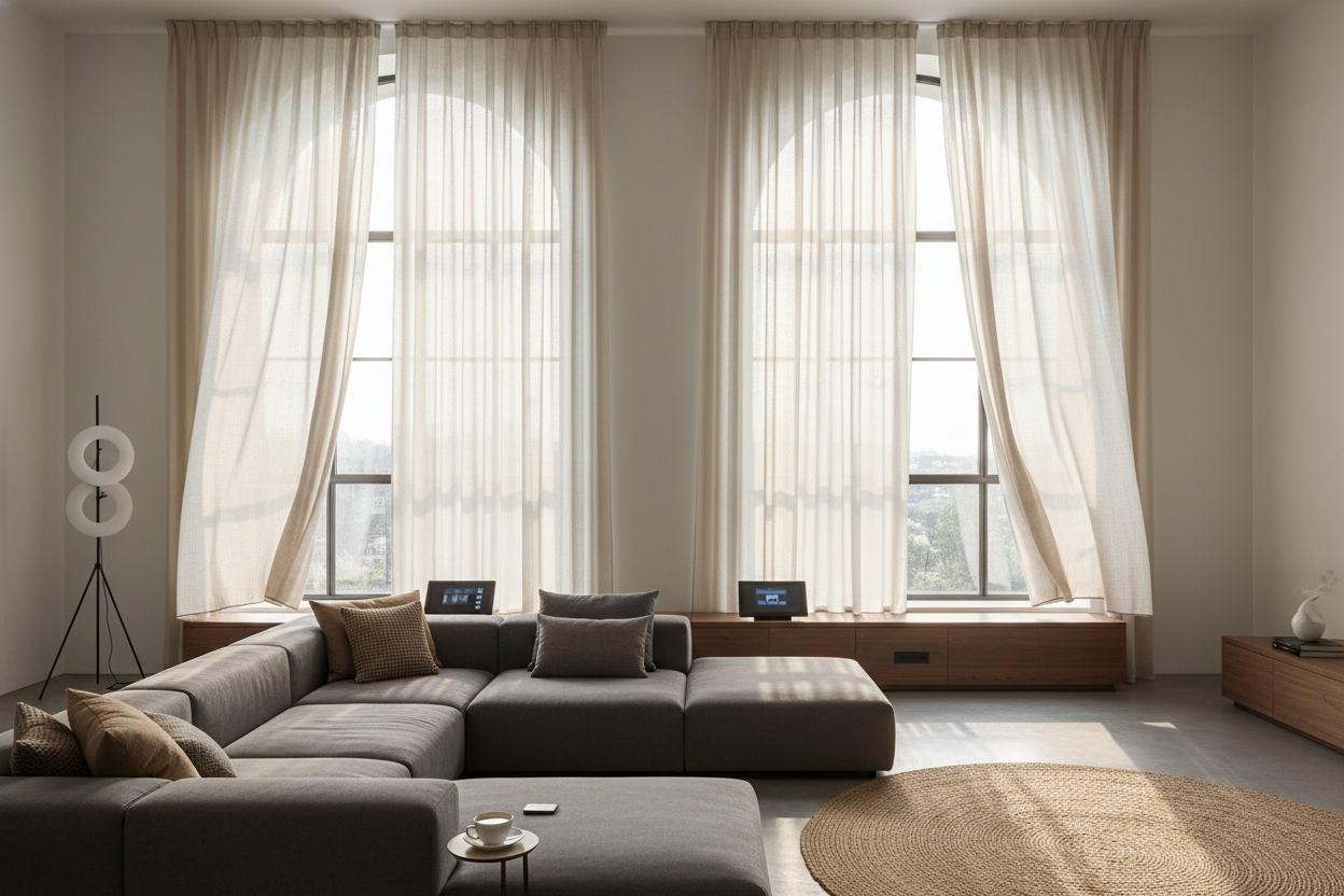 Your Great Room Looks Like a Stage: Drapery Ideas for Tall Windows