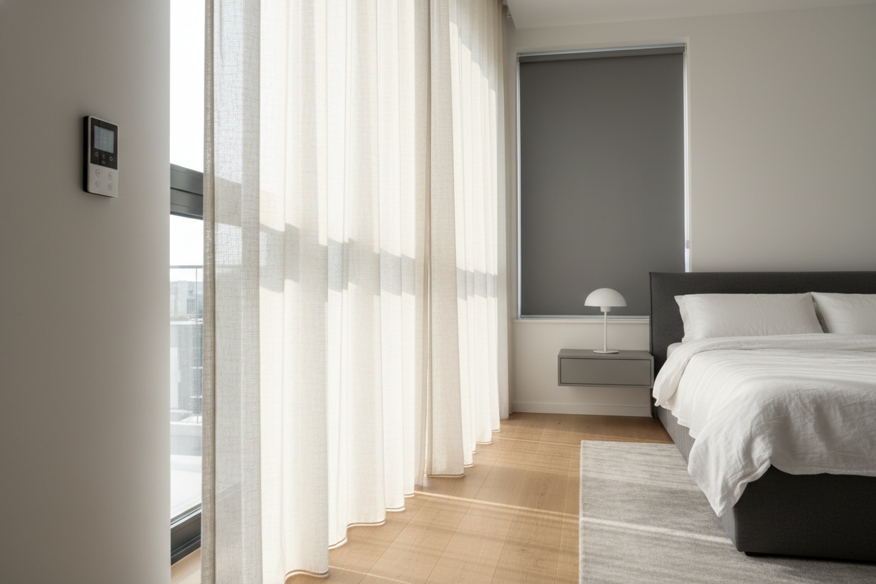 My Bedroom Looked Like a Server Room Until I Added Elegant Drapery
