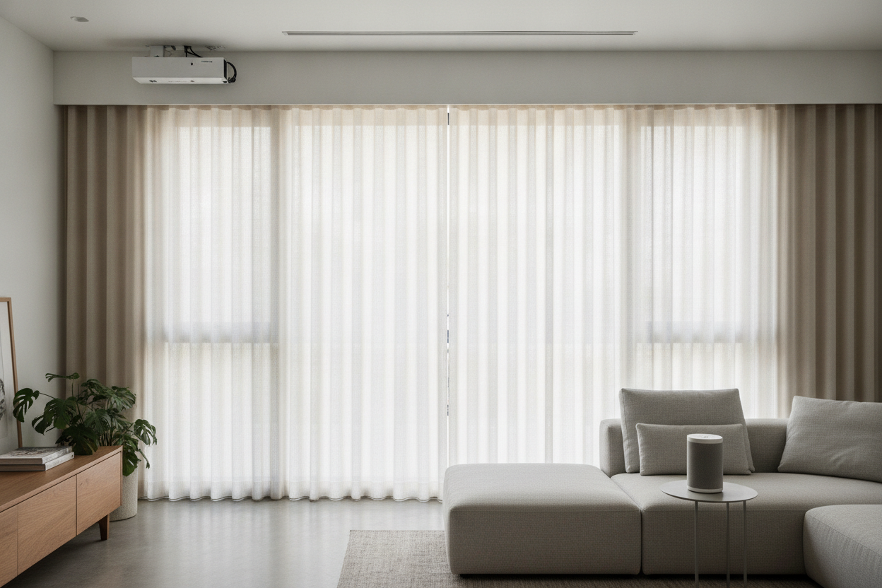 How I Hid My Apple Home Motors Behind a Top Treatment for Windows