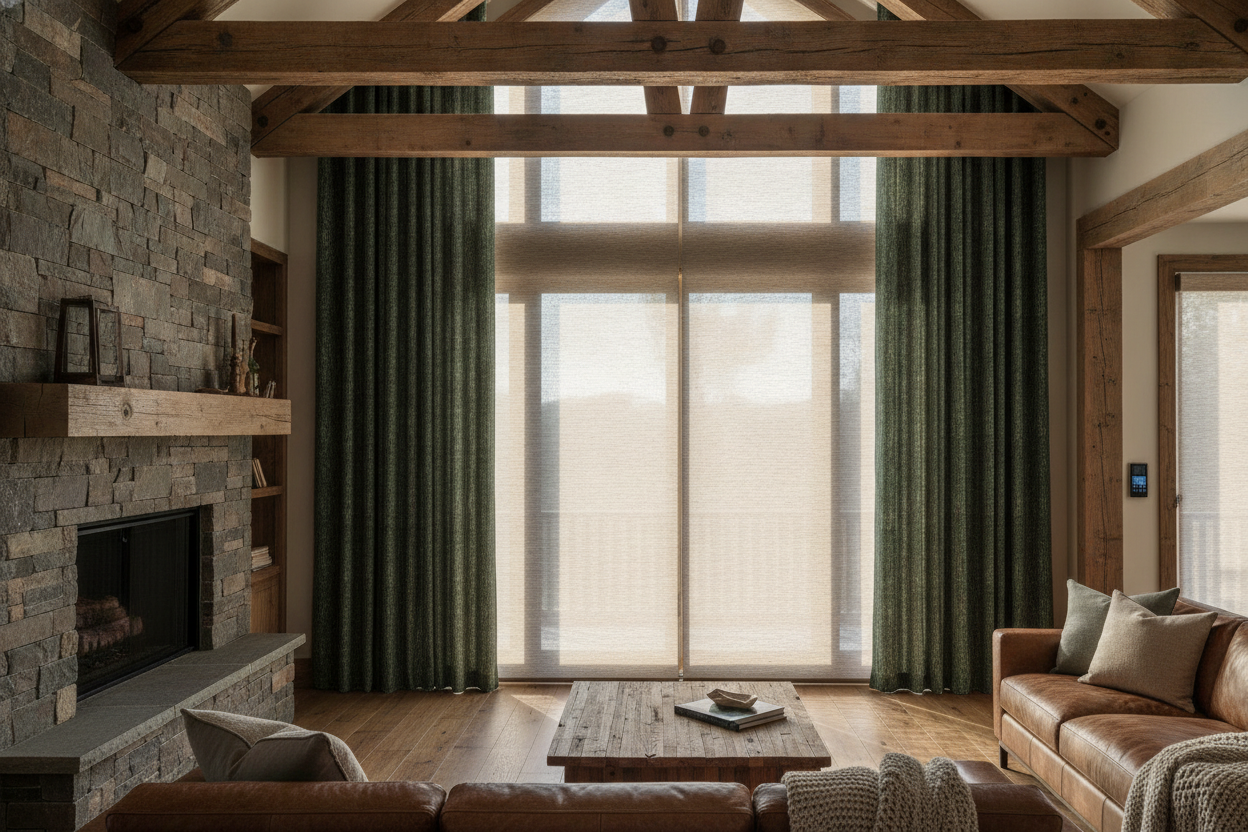 Smart Tech Ruined My Cabin: Finding a Rustic Window Treatment That Works