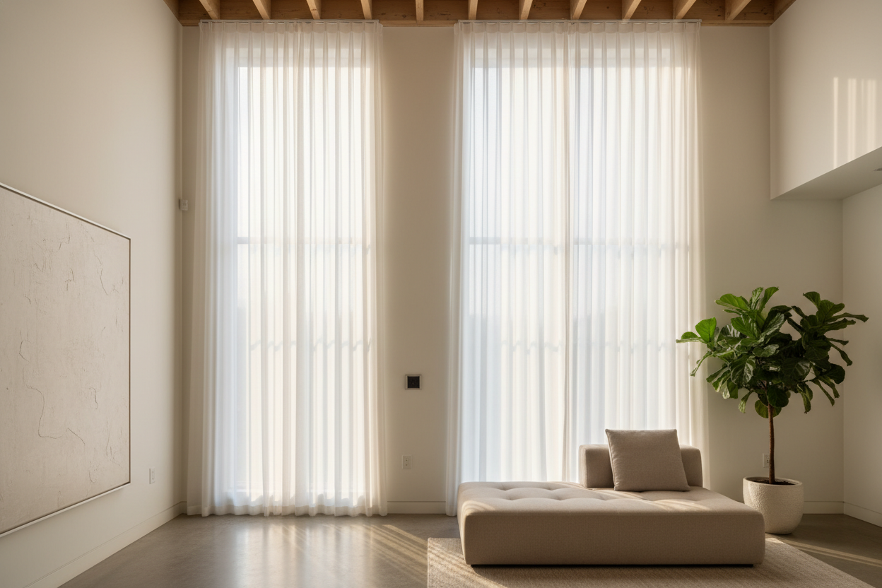 I Refuse to Climb a 20-Foot Ladder: High Window Covering Ideas