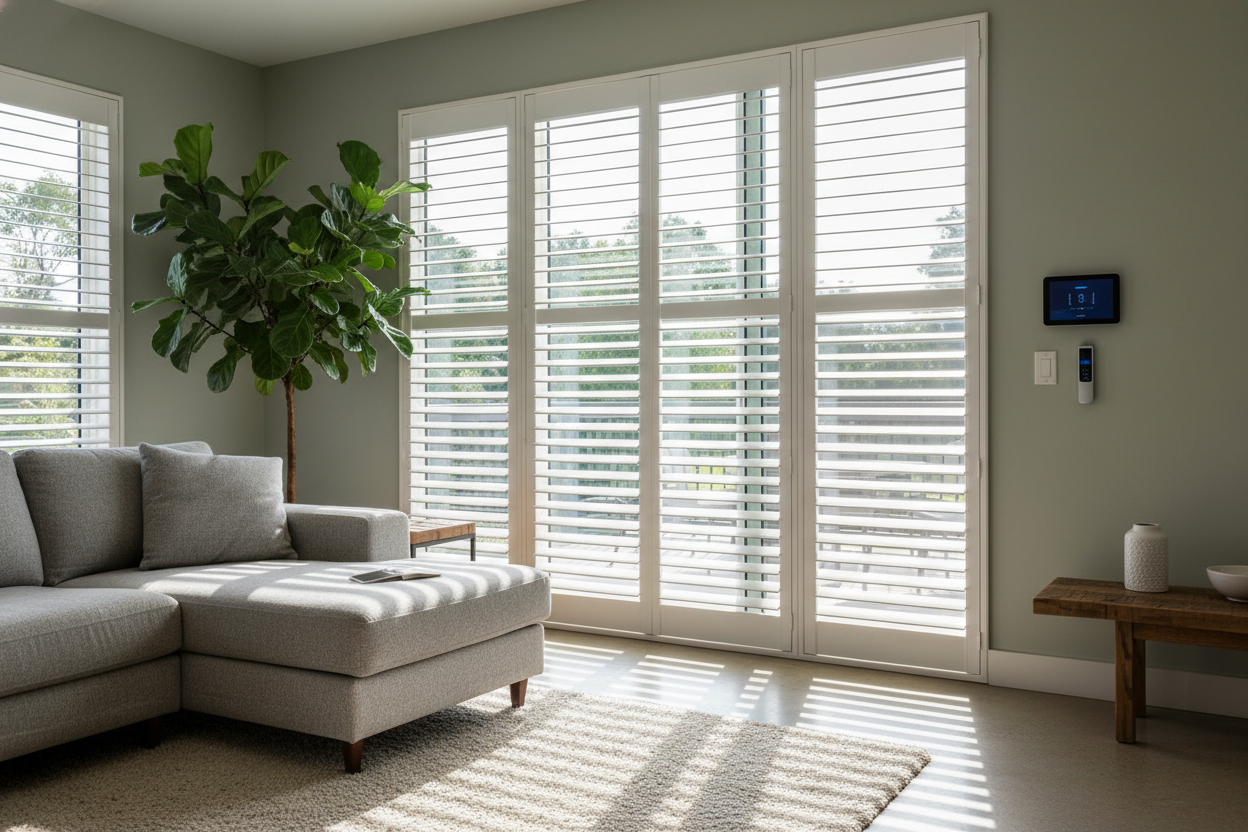 Why I Finally Ripped Out My Drapes for a Patio Door Shutter