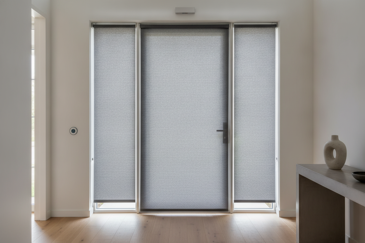 I Almost Ruined My Entryway Mounting a Roller Shade on Door Glass