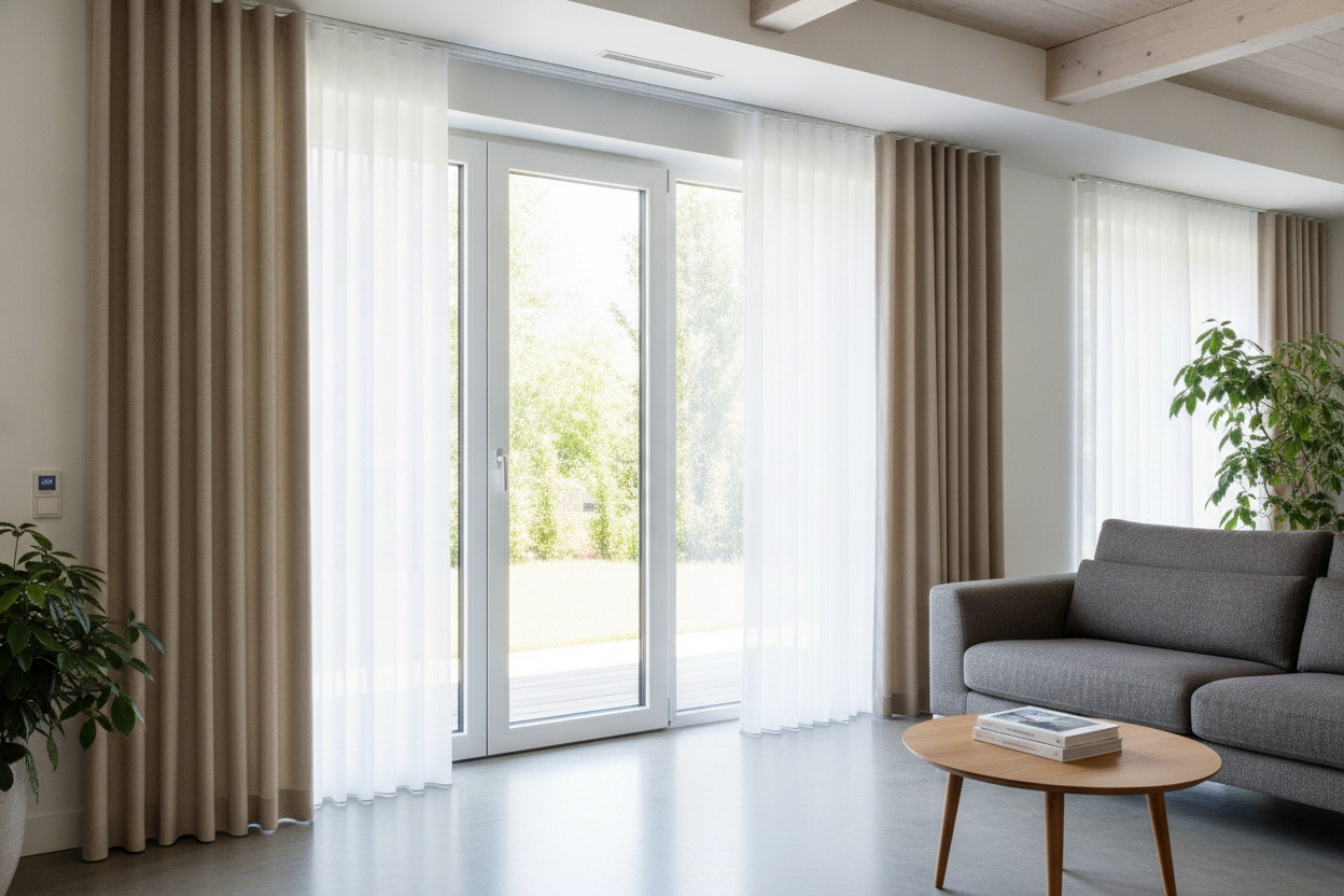 How This Smart Curtain for Sliding Door Access Cut My Heating Bill