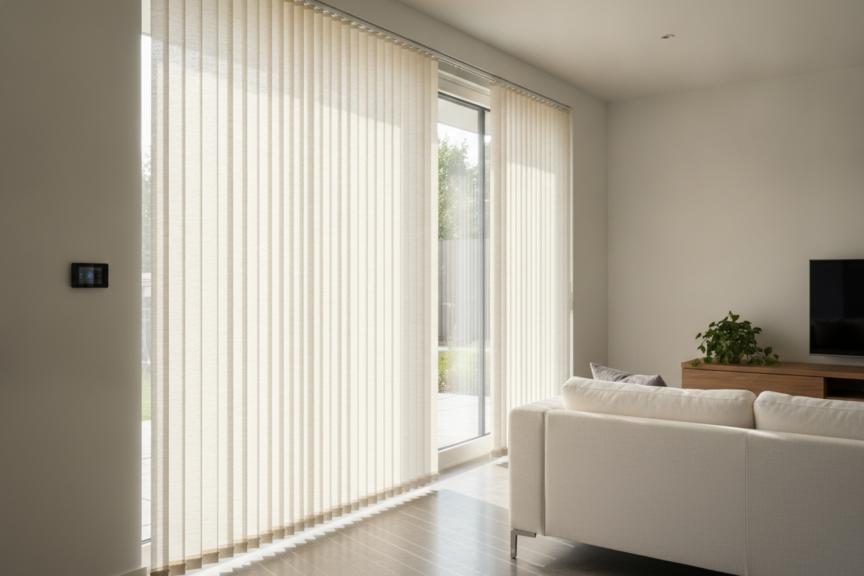 Why I Swapped Heavy Drapes for Accordion Sliding Door Blinds