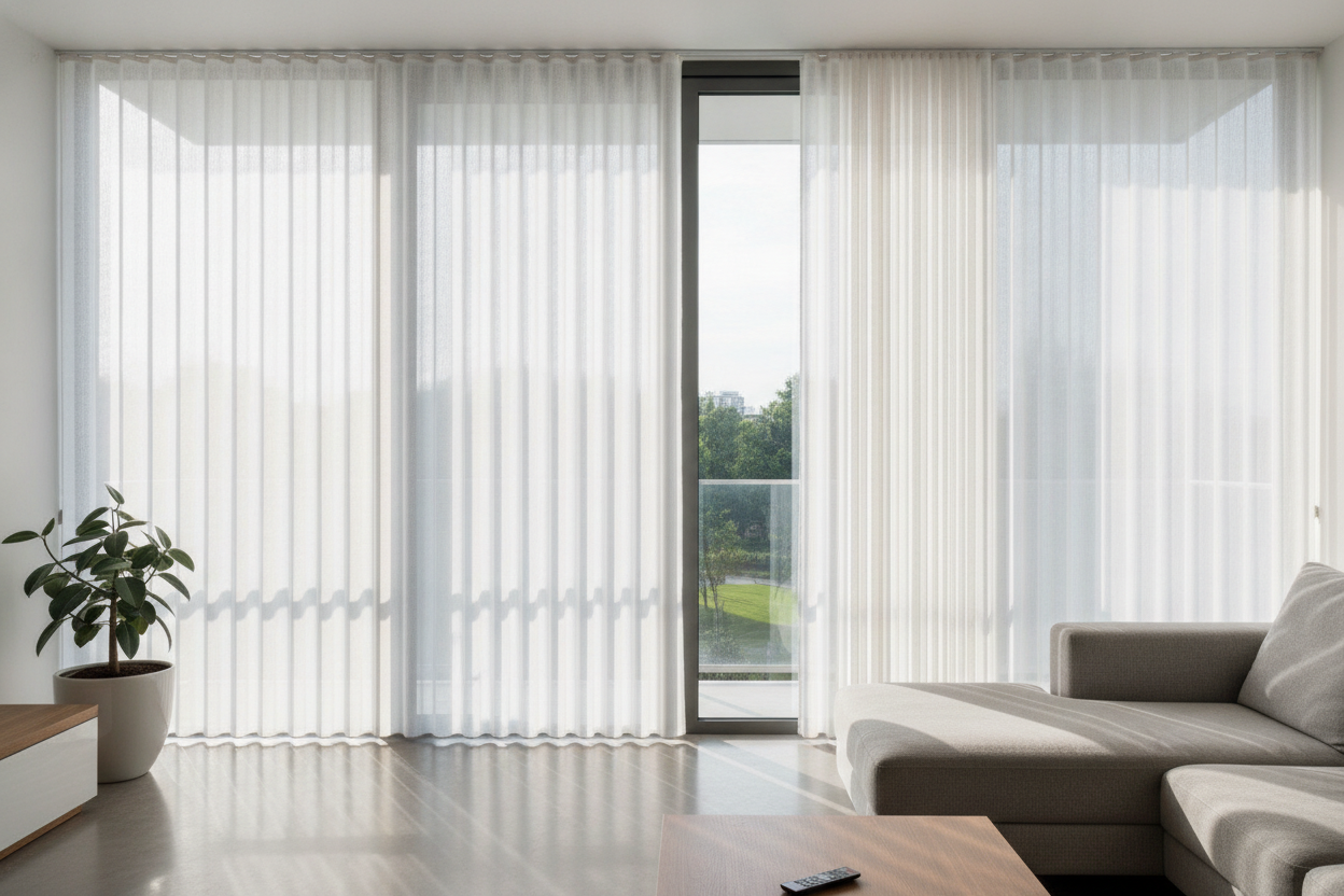 Why Sheer Fabric Vertical Blinds Beat My Clunky Two-Track Drape Setup