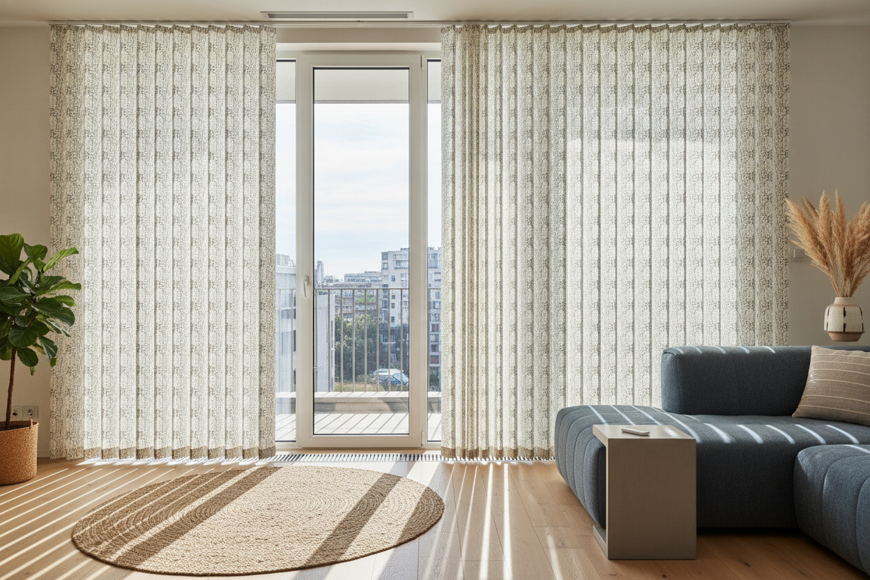 Stop Hiding Behind Beige: Why Patterned Vertical Blinds Actually Work