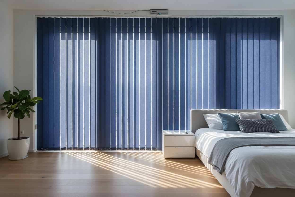 I Was Terrified of Blue Vertical Blinds (Until I Automated Them)