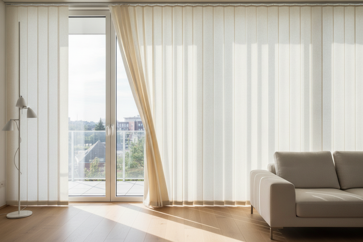 I Didn't Think Classic Fabric Vertical Blinds Could Look This Good