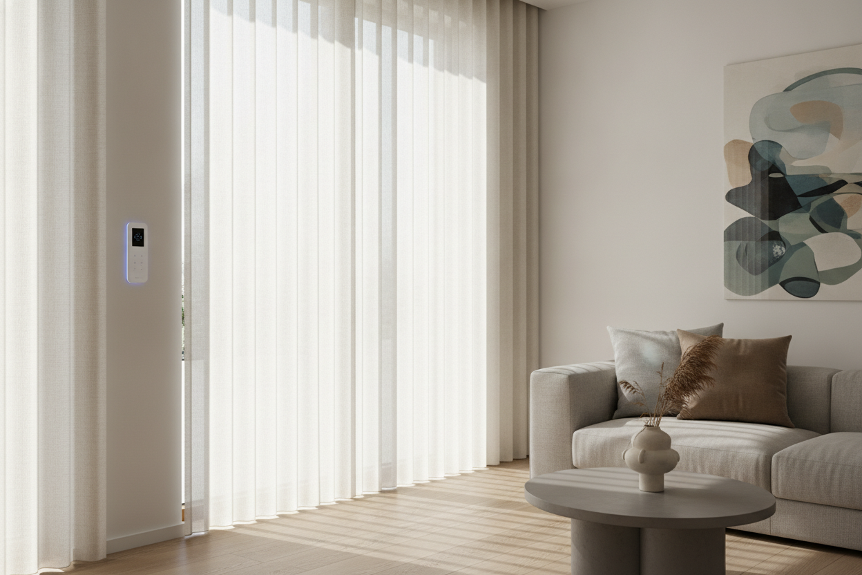 I Fixed My Sterile Living Room: Decorating Ideas for Vertical Blinds