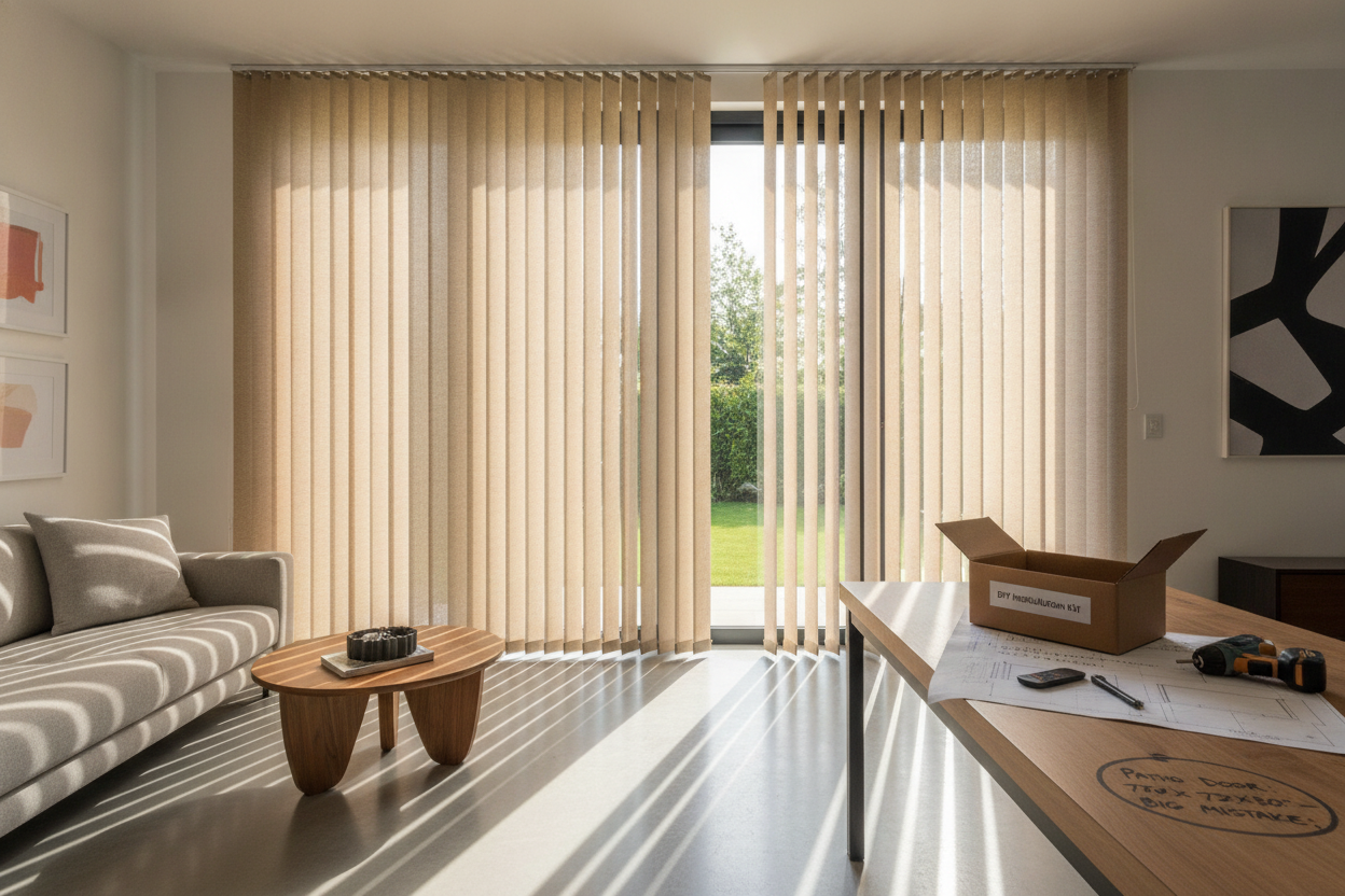 I Bought a Standard Size Vertical Blind Patio Door (Big Mistake)