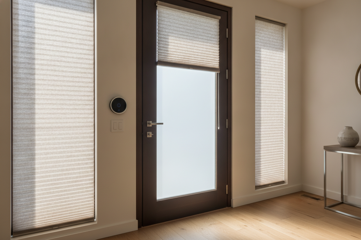 I Synced Blinds for Small Windows by Front Door to My Doorbell