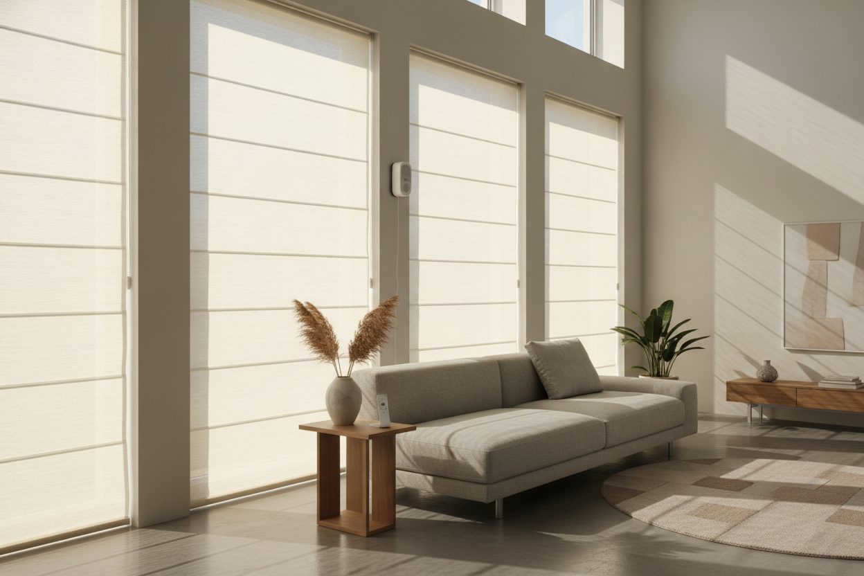 My Ladder-Free Trick to Automating Blinds for Small High Windows