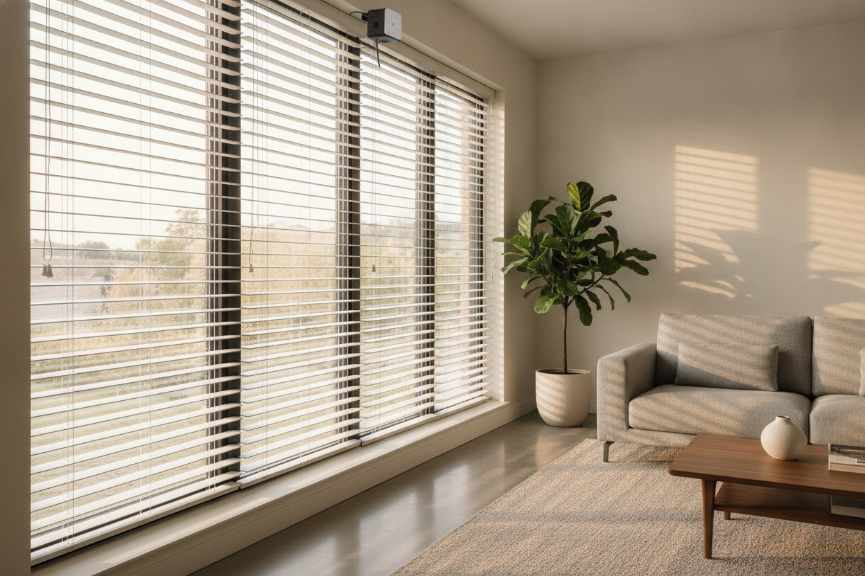 Why I Gave Up Lifting Heavy 2 Inch Blinds and Just Automated the Tilt