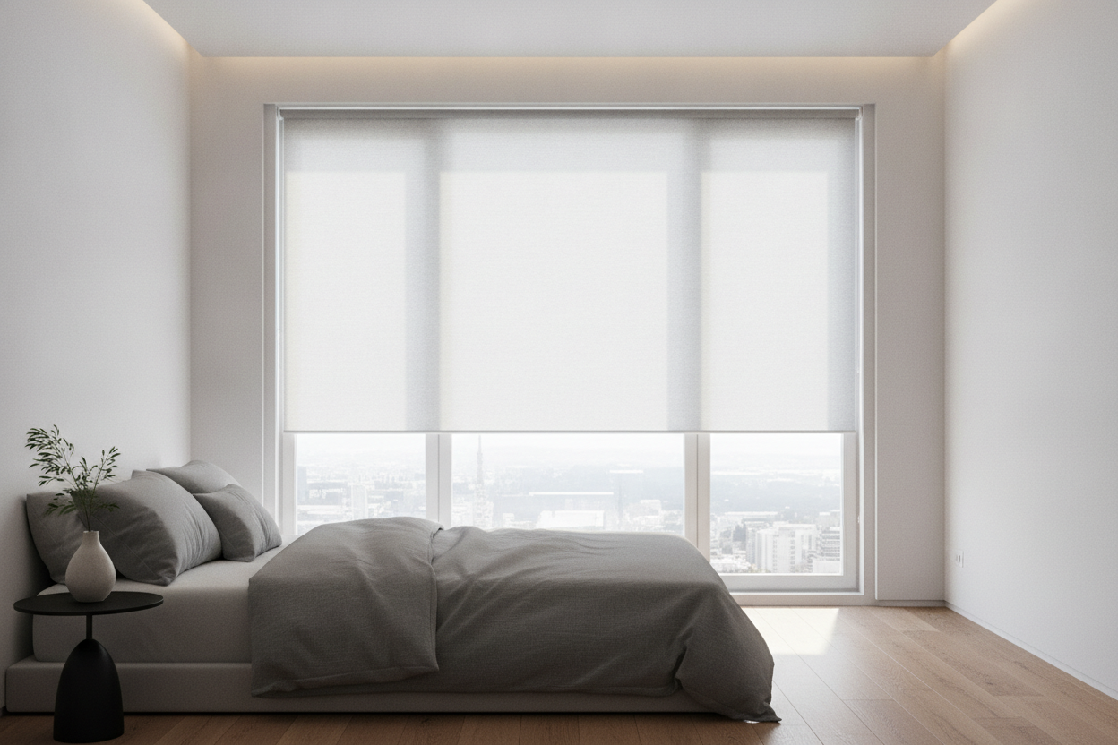 How I Hid Motorized Low Profile Window Blinds in 1-Inch Frames