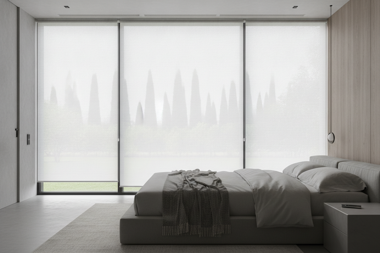 I Finally Fixed My Sagging Roller Blinds Large Window Setup