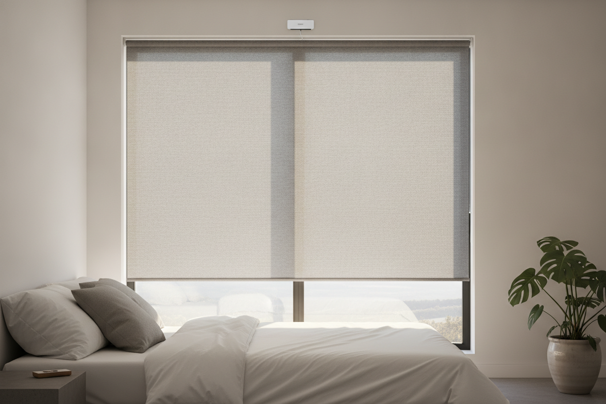 I Built a Smart DIY Roller Shade for $60 (And It Actually Works)