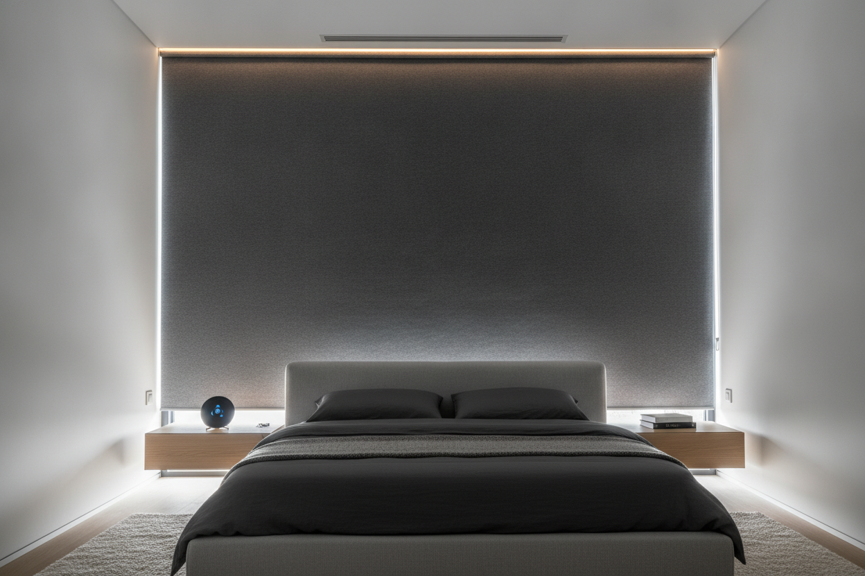 I Fixed the Annoying Light Gap on My Blackout Roller Blinds for Bedroom