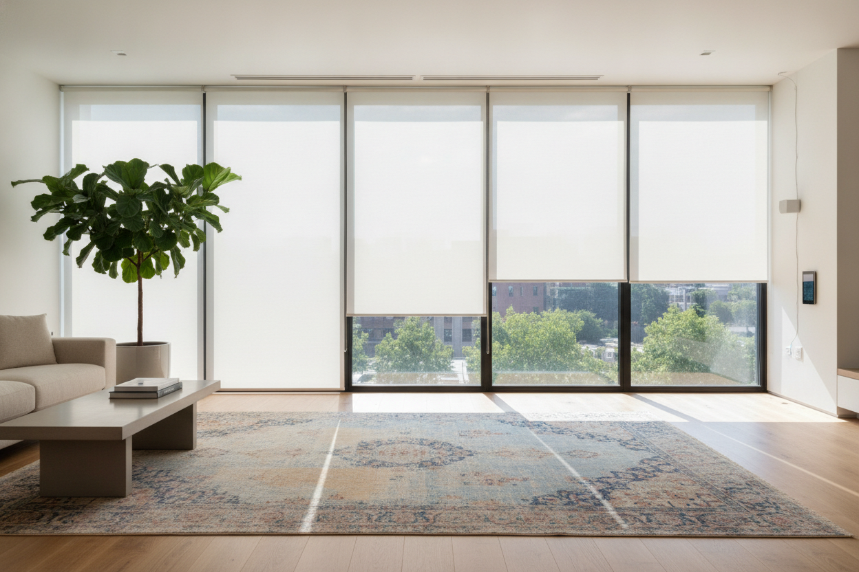 I Ruined My Rug Before Discovering Smart Solar Roller Shades