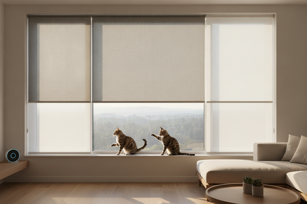 My Cats Ruined Drapes, So I Bought Cloth Roller Window Shades