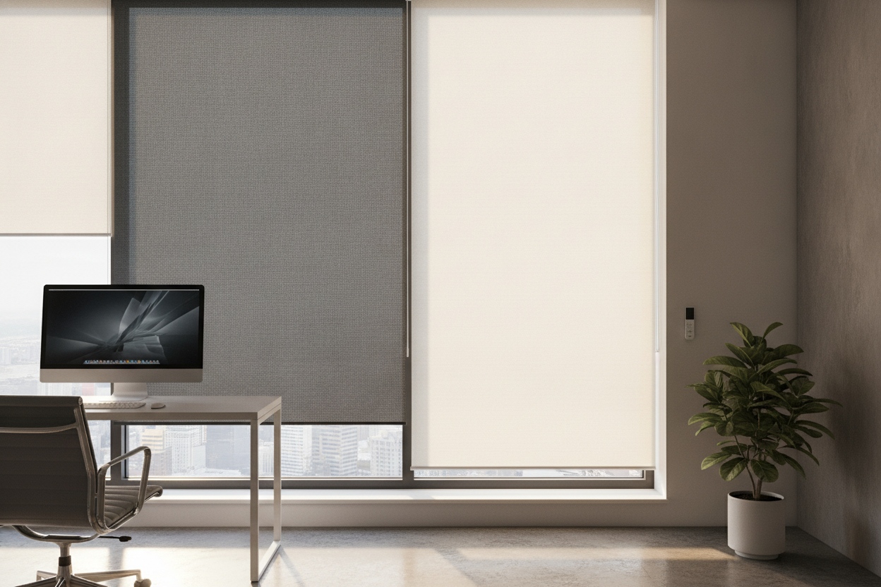 I Fought Monitor Glare for a Year: Solar Shades vs Roller Shades