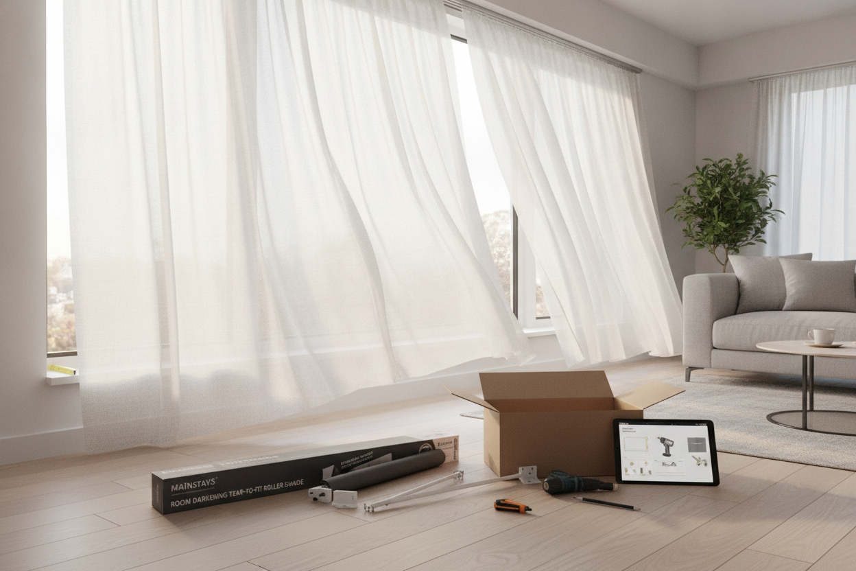 Ripping My Blinds on Purpose: How to Install Tear-to Fit Roller Shades