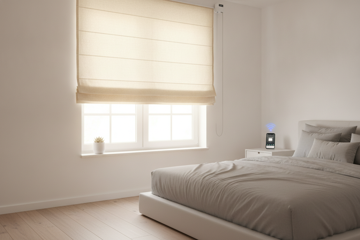 I Built Custom Smart Shades With a Roller Blind Kit (And Saved $400)