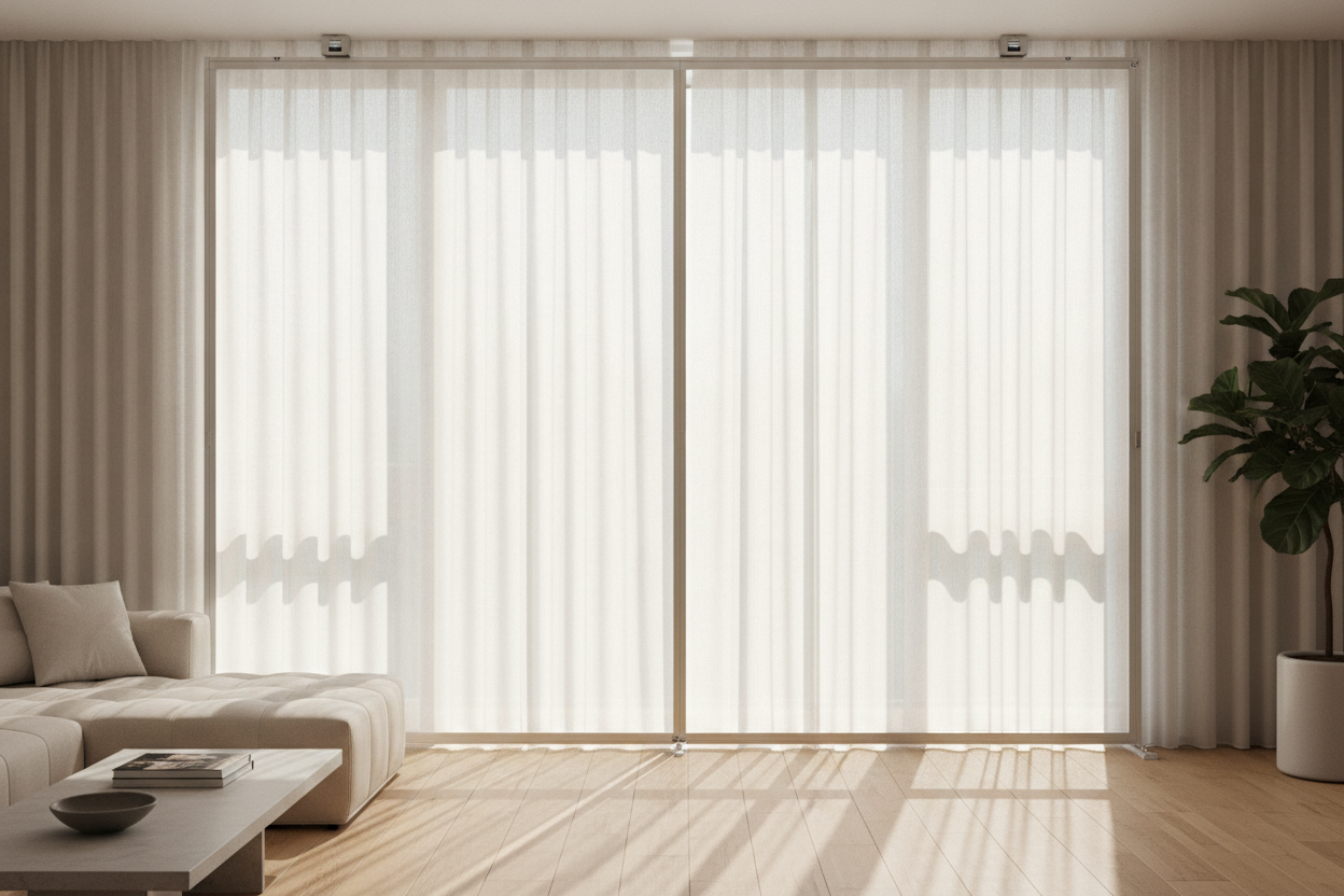 I Built a Smart Free Standing Window Shade Because I Couldn't Drill