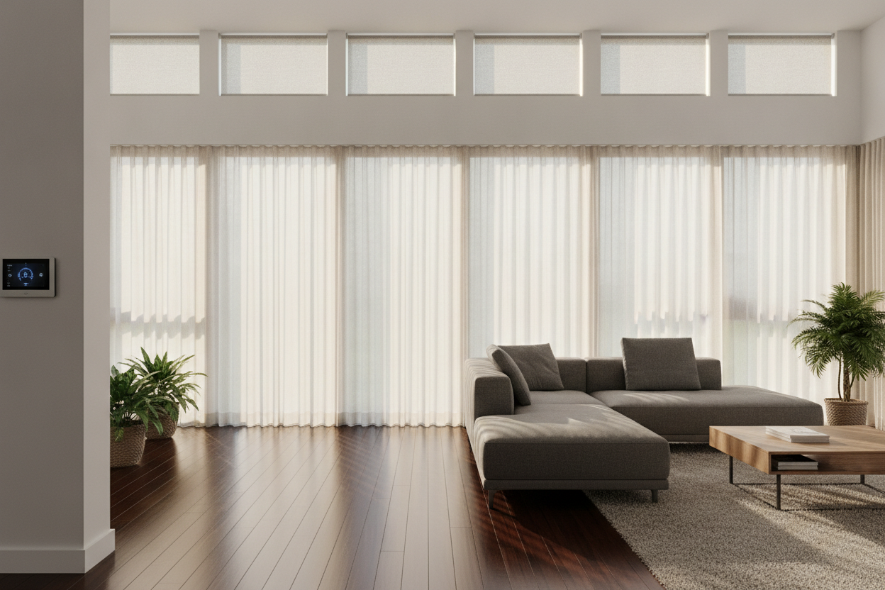 How One Smart Blind for High Window Saved My Living Room Floors
