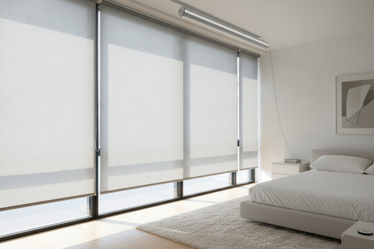 I Motorized Ready Made Window Shades (And Regret the Light Gaps)