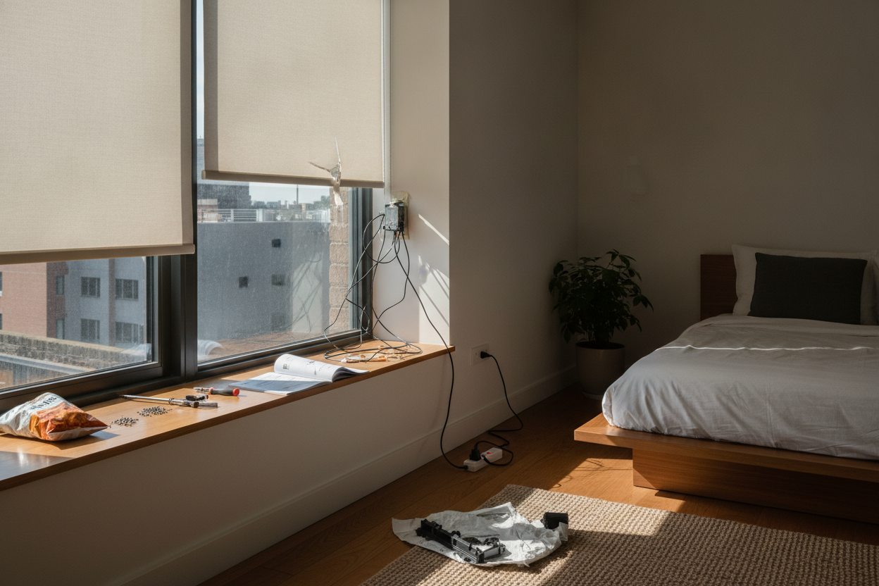 I Tried Motorizing Pop-In Window Shades (And Ripped Them Down)