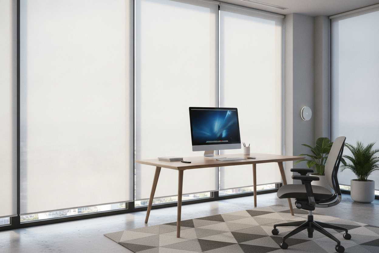 My Blown-Out Windows Ruined Zoom Until I Automated a Scrim Shade