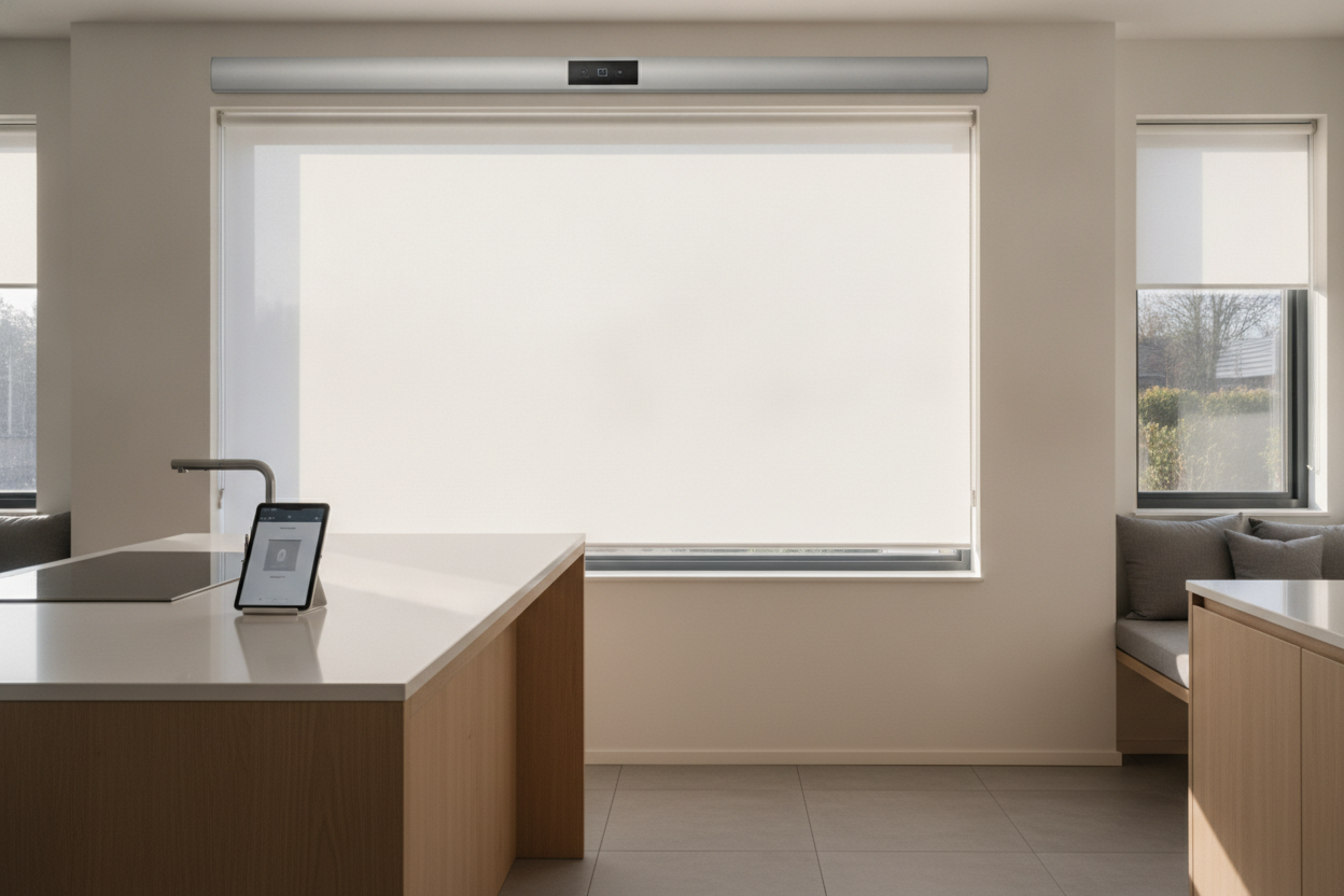 Stop Hanging Fabric in the Kitchen: Get a Retractable Vinyl Shade