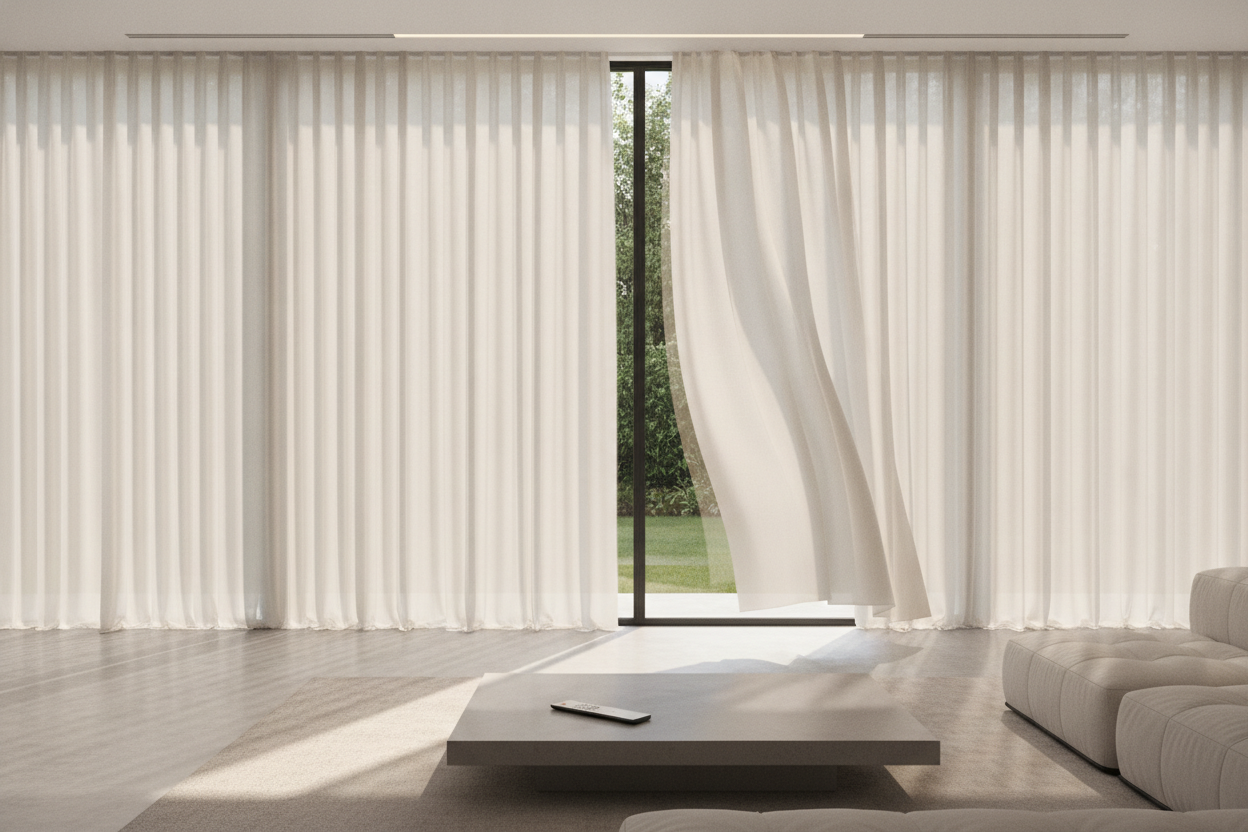 I Finally Put an Automatic Window Shade on My 15-Foot Windows