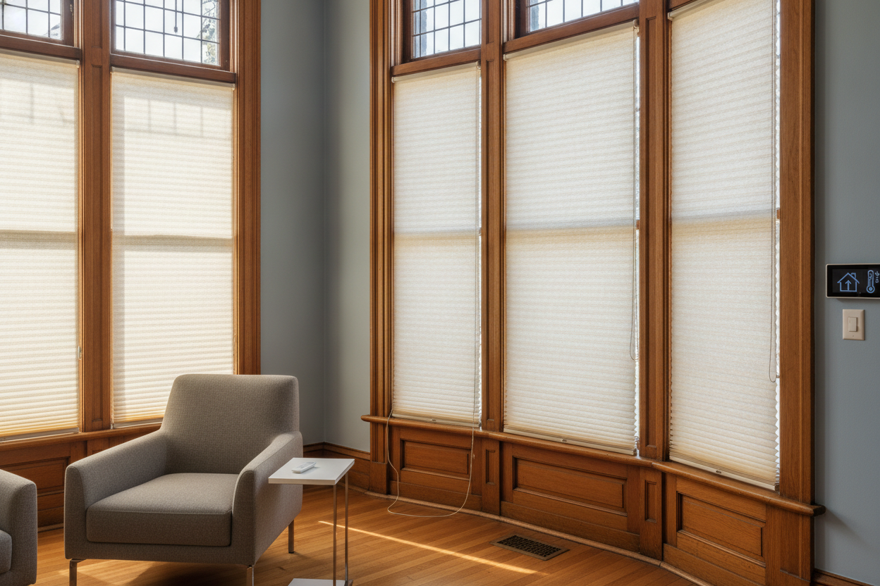 How Motorized Cellular Blinds Saved My Drafty 1920s Windows