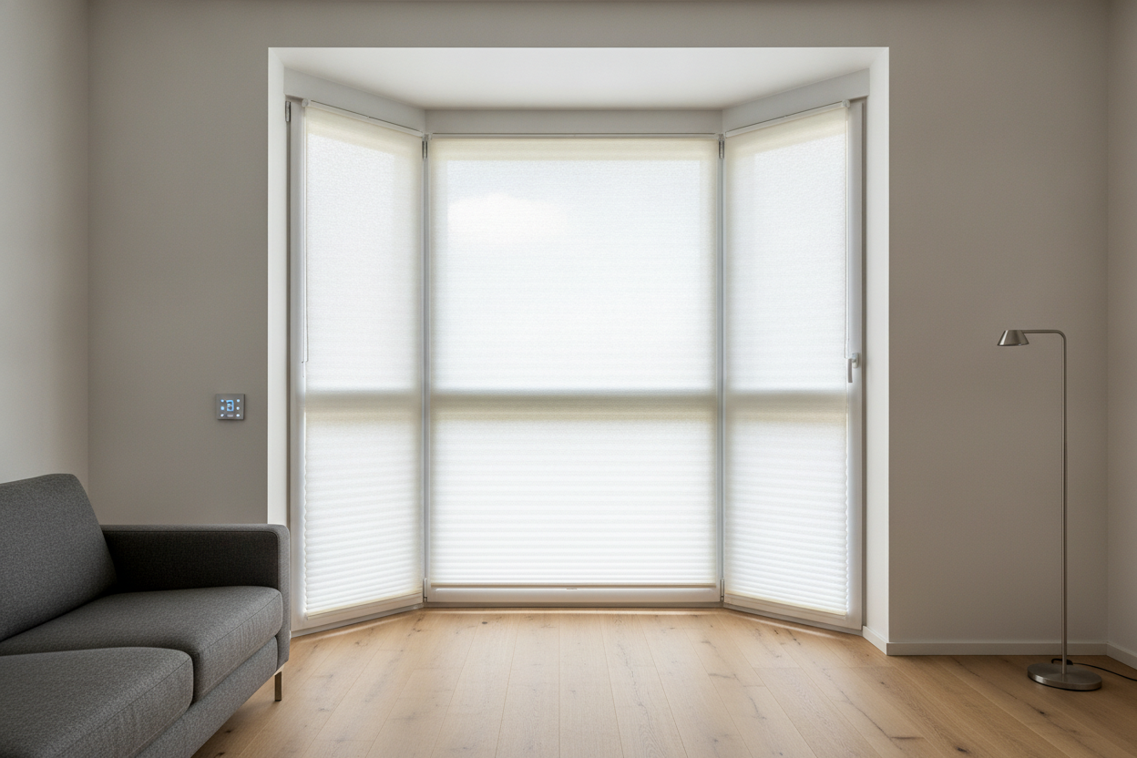How Motorized Blinds Top Down Bottom Up Fixed My Awkward Bay Window