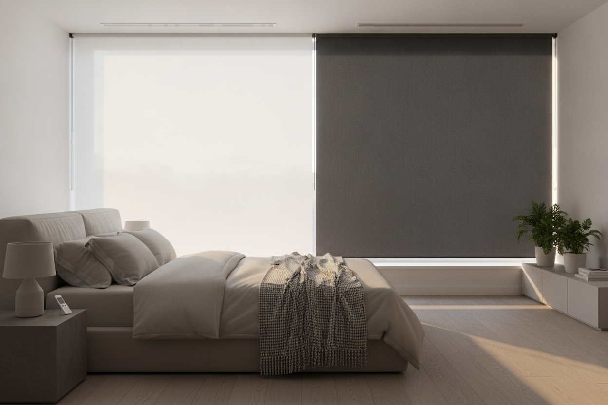 I Built an Instant 'Dark Room' Using Motorized Shades Blackout
