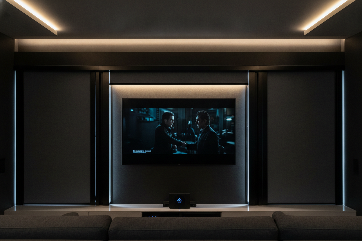 My OLED TV Looked Terrible Until I Got a Blackout Shade Side Track