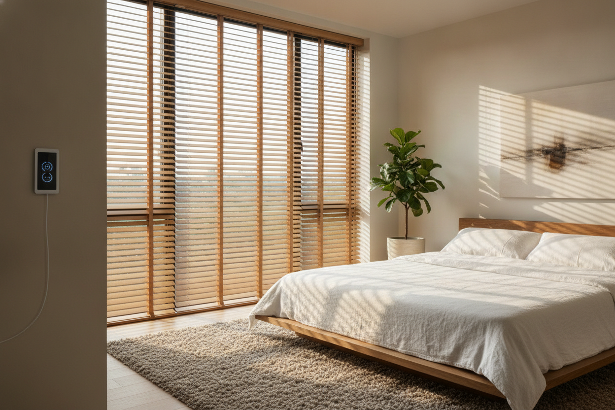 Stop Buying Real Wood: Why Motorized Faux Wood Blinds Are Actually Better