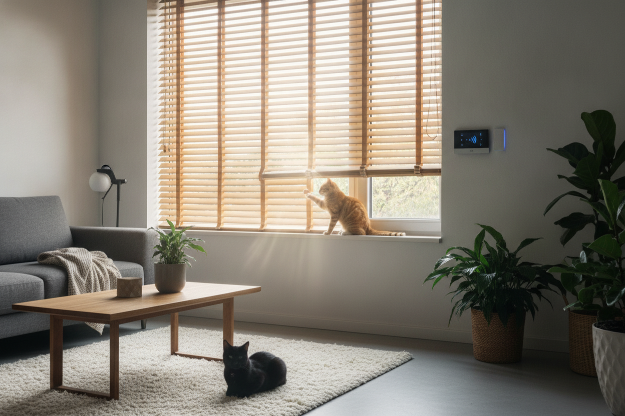 My Cats Ruined Every Shade Until I Got Adjustable Venetian Blinds