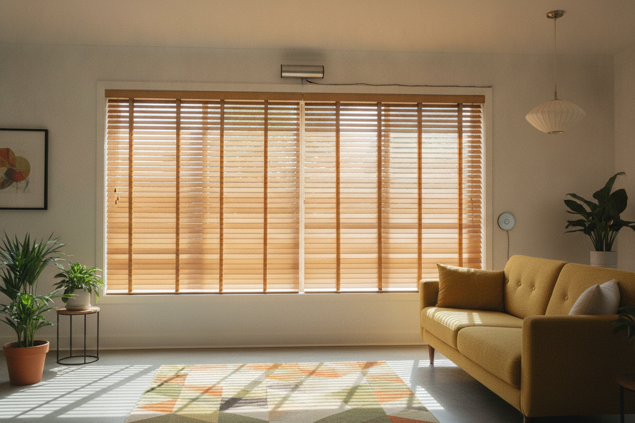 I Automated My Retro Venetian Blinds (And Kept the Mid-Century Vibe)