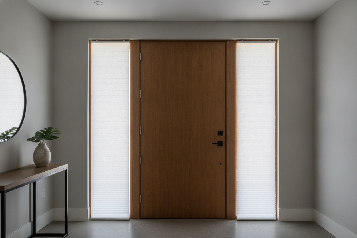 I Put Smart Blinds Side by Side on My Front Door (And Loved It)