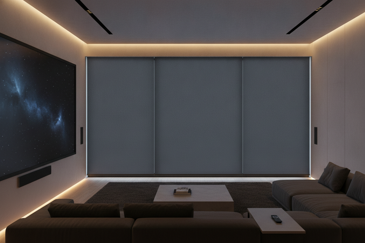 My Home Theater Was a Joke Until I Switched to Opaque Blinds