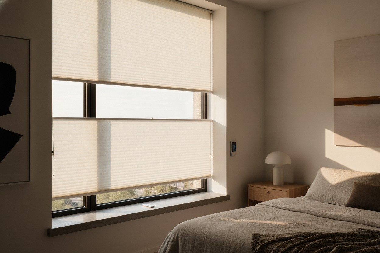 I Finally Motorized the Blinds That You Push Up and Pull Down