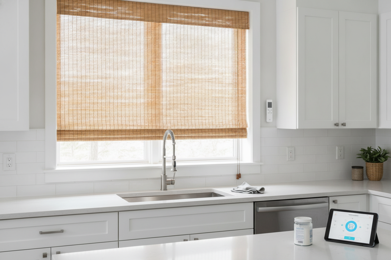 Grease Ruined My Bamboo Blind Window (Here's How I Fixed It)
