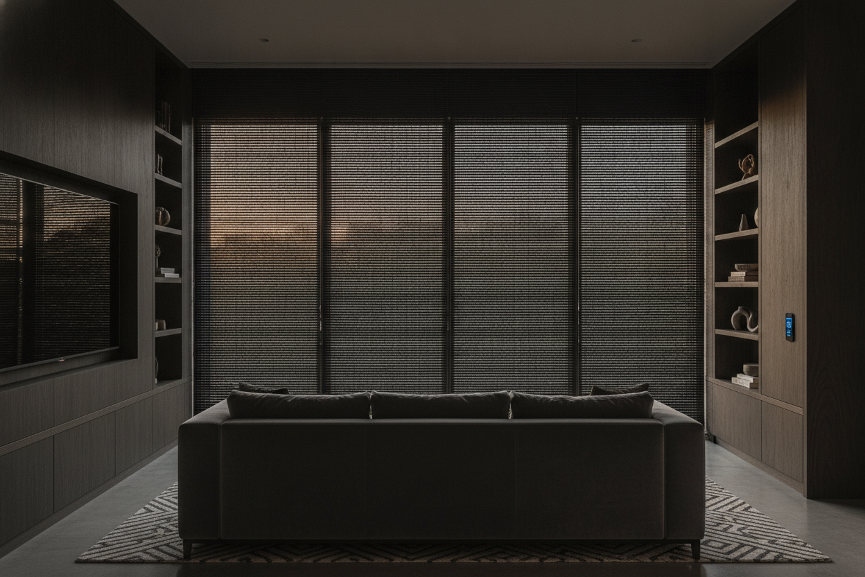 I Automated Black Bamboo Blinds for a Moody Vibe (And Learned a Lot)