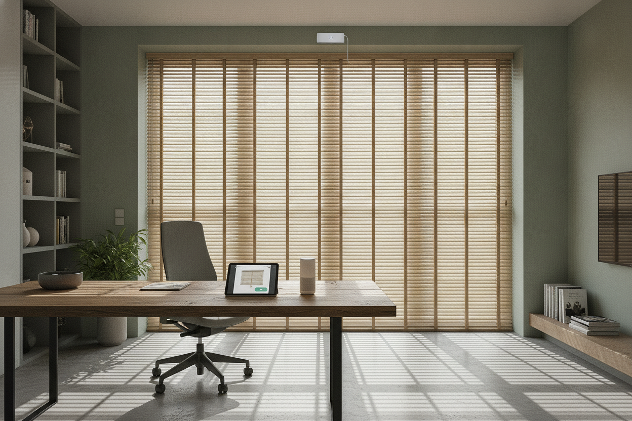 Your Smart Rollers Are Causing Glare (Try Bamboo Venetian Blinds)