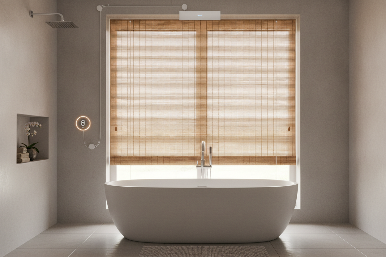 Why My Bamboo Blinds Bathroom Setup Required Smart Motors