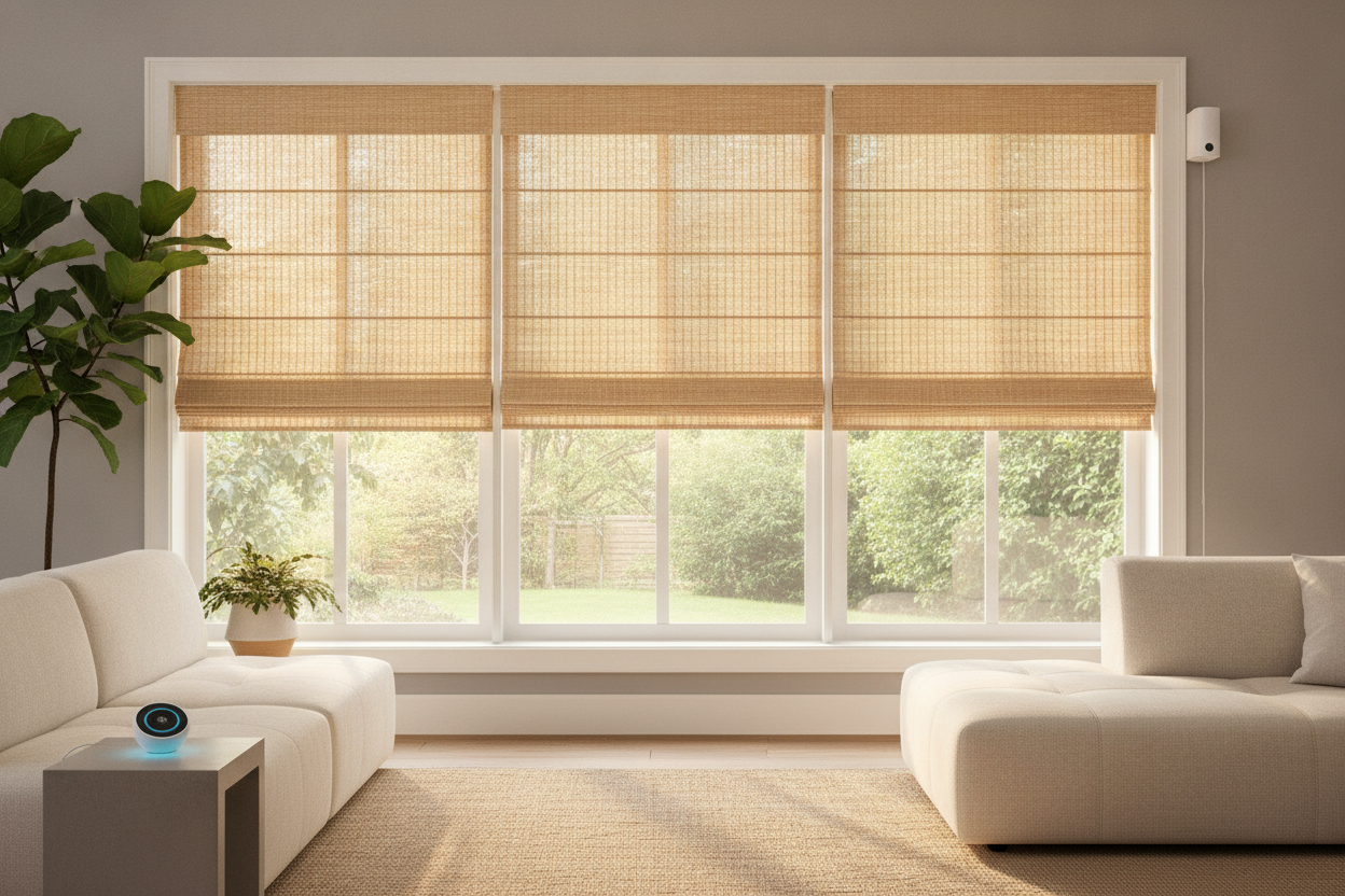 I Bought Bamboo Window Shades Cheap (And Made Them Smart)