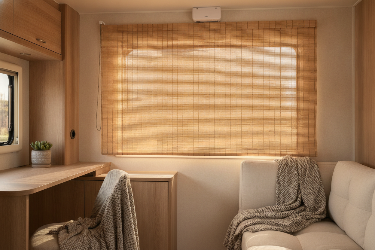 My RV Rattled Endlessly Until I Motorized My Rollup Bamboo Shades